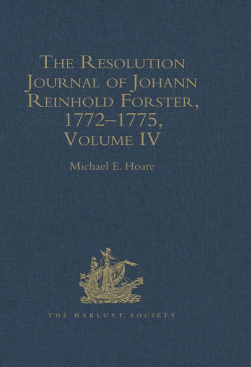 Cover of the book The Resolution Journal of Johann Reinhold Forster, 1772–1775 by , Taylor and Francis