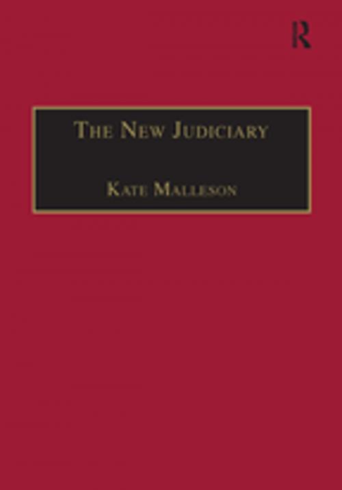 Cover of the book The New Judiciary by Kate Malleson, Taylor and Francis