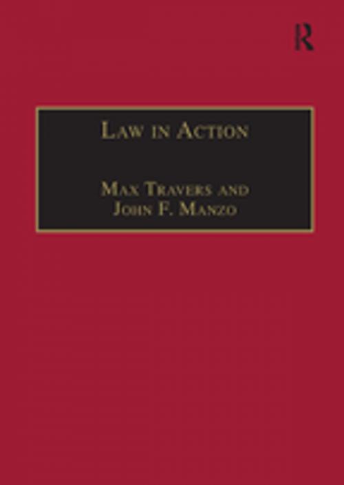 Cover of the book Law in Action by Max Travers, John F. Manzo, Taylor and Francis