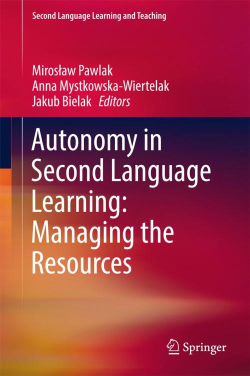 Cover of the book Autonomy in Second Language Learning: Managing the Resources by , Springer International Publishing