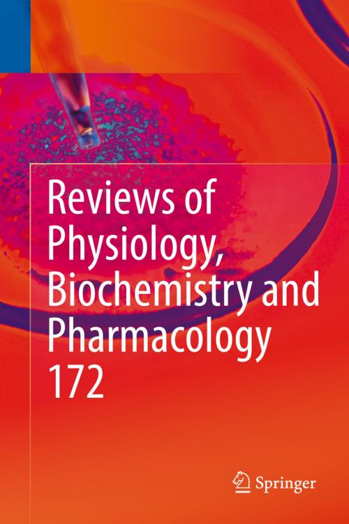 Cover of the book Reviews of Physiology, Biochemistry and Pharmacology, Vol. 172 by , Springer International Publishing