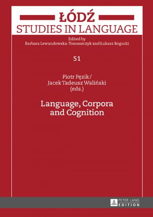 Cover of the book Language, Corpora and Cognition by , Peter Lang