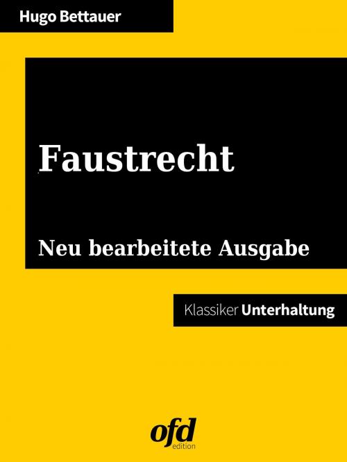 Cover of the book Faustrecht by Hugo Bettauer, Books on Demand