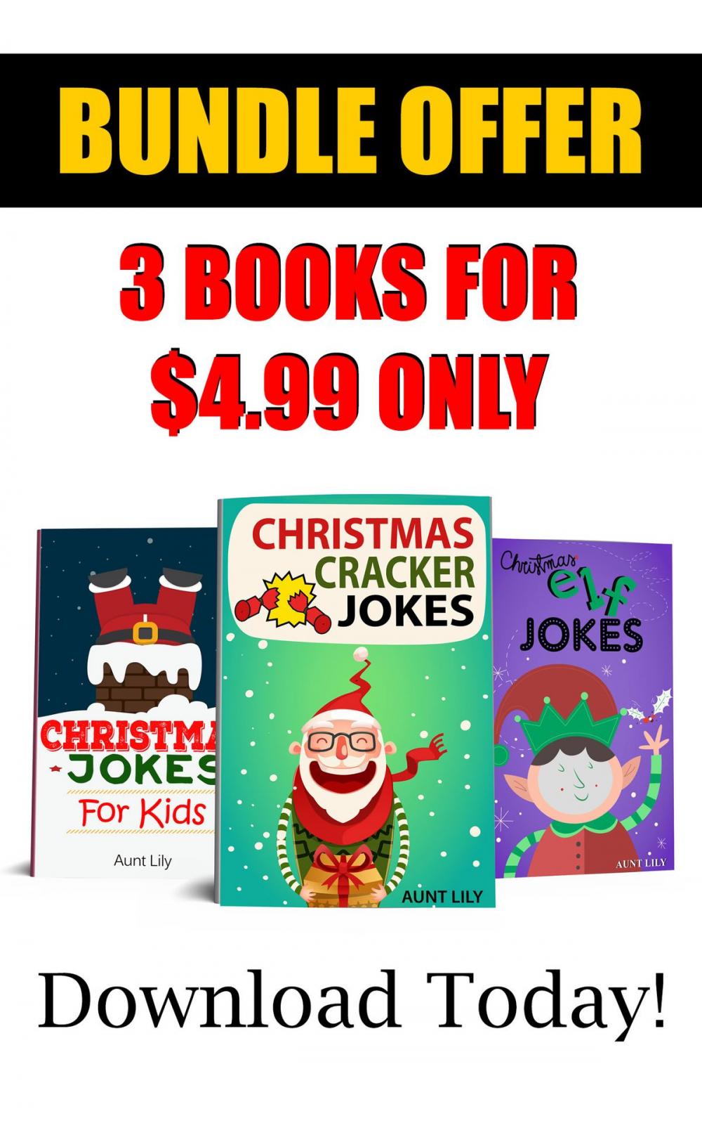 Big bigCover of Christmas Jokes BUNDLE BOOK for Children