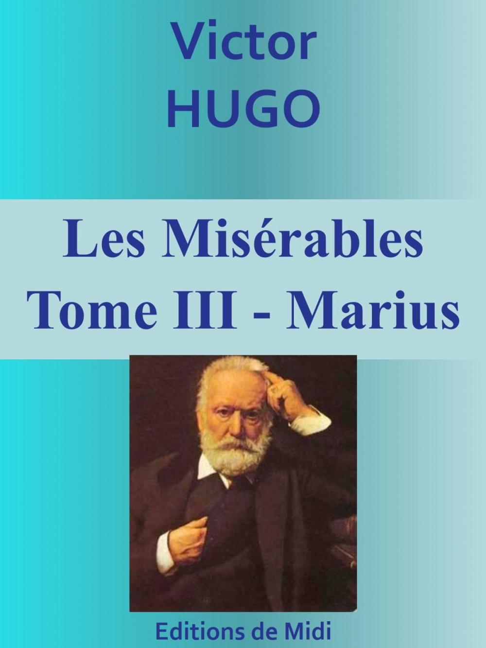 Big bigCover of Les Misérables - Tome III - Marius