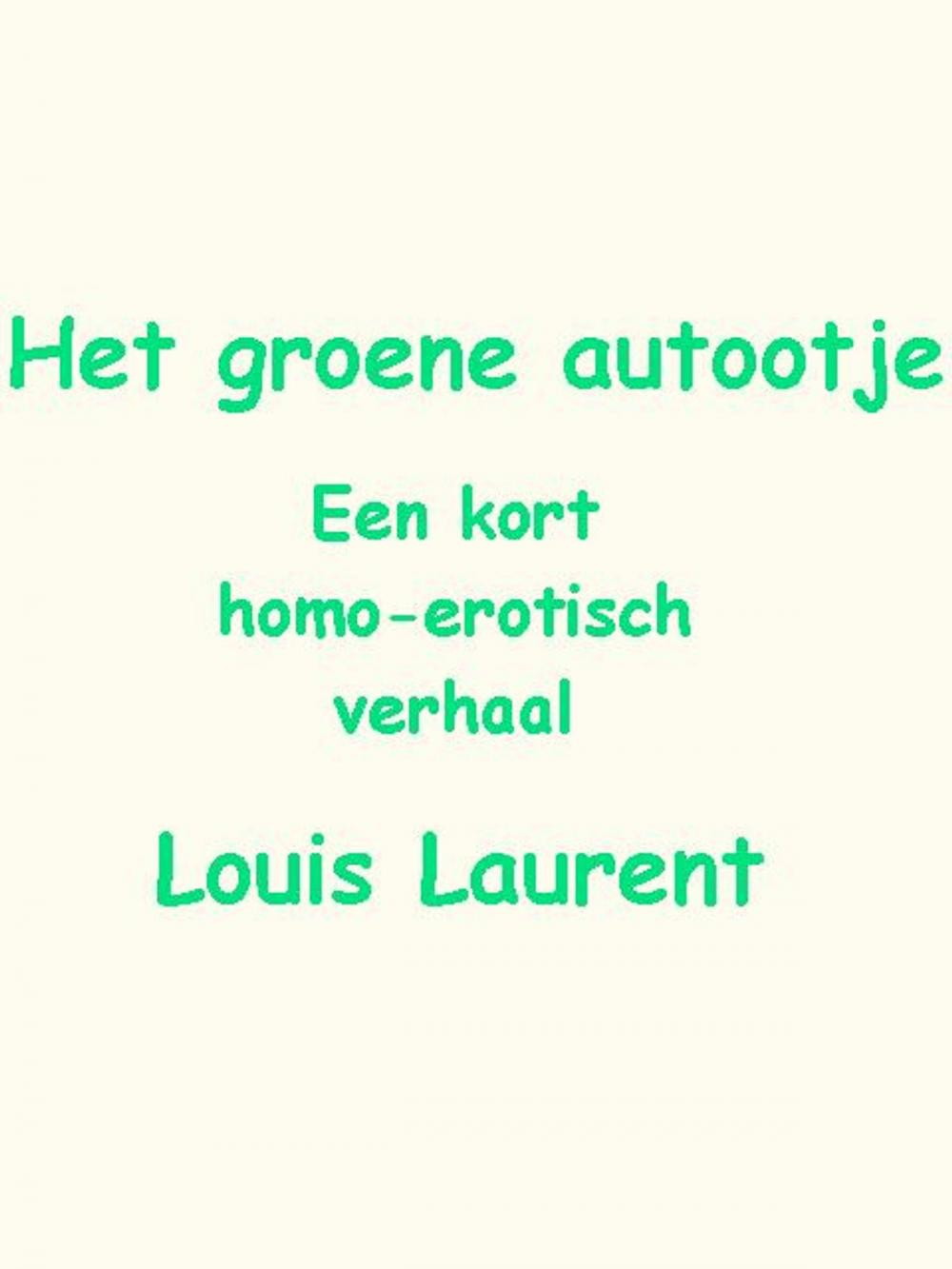 Big bigCover of Het groene autootje