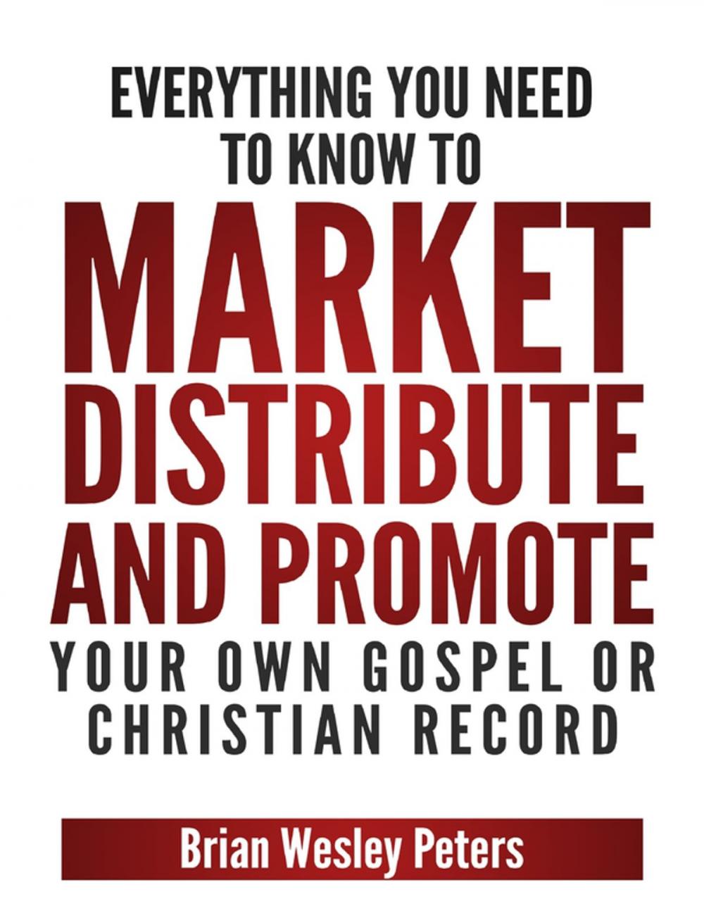 Big bigCover of Everything You Need to Know to Market Distribute and Promote Your Own Gospel or Christian Record