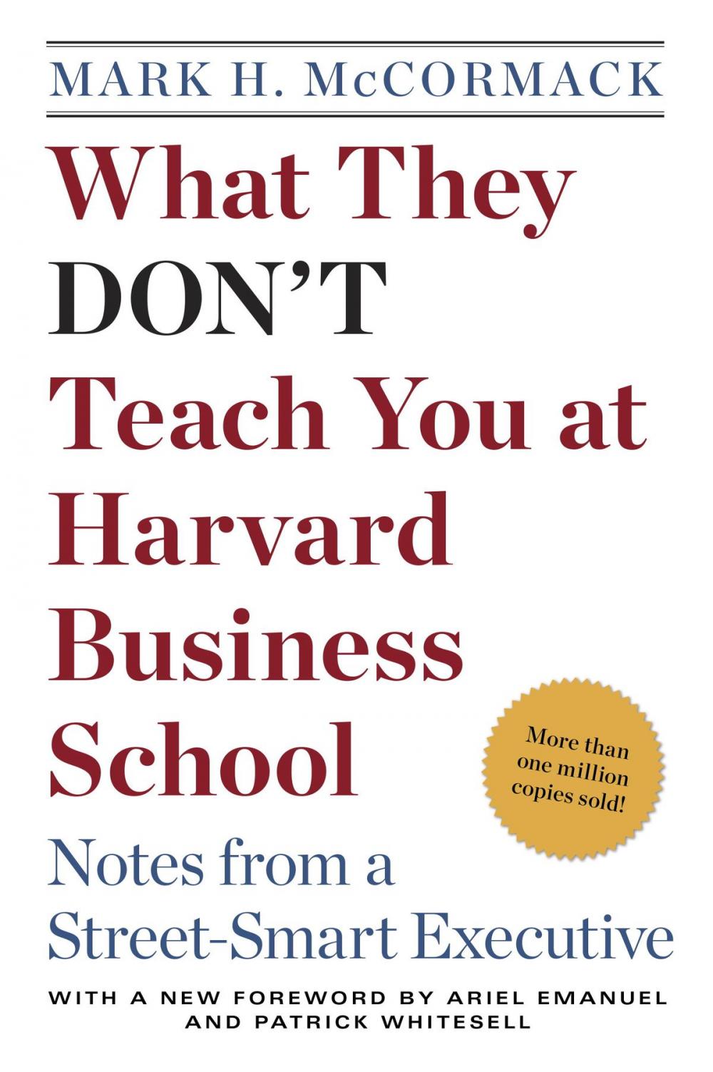 Big bigCover of What They Don't Teach You at Harvard Business School