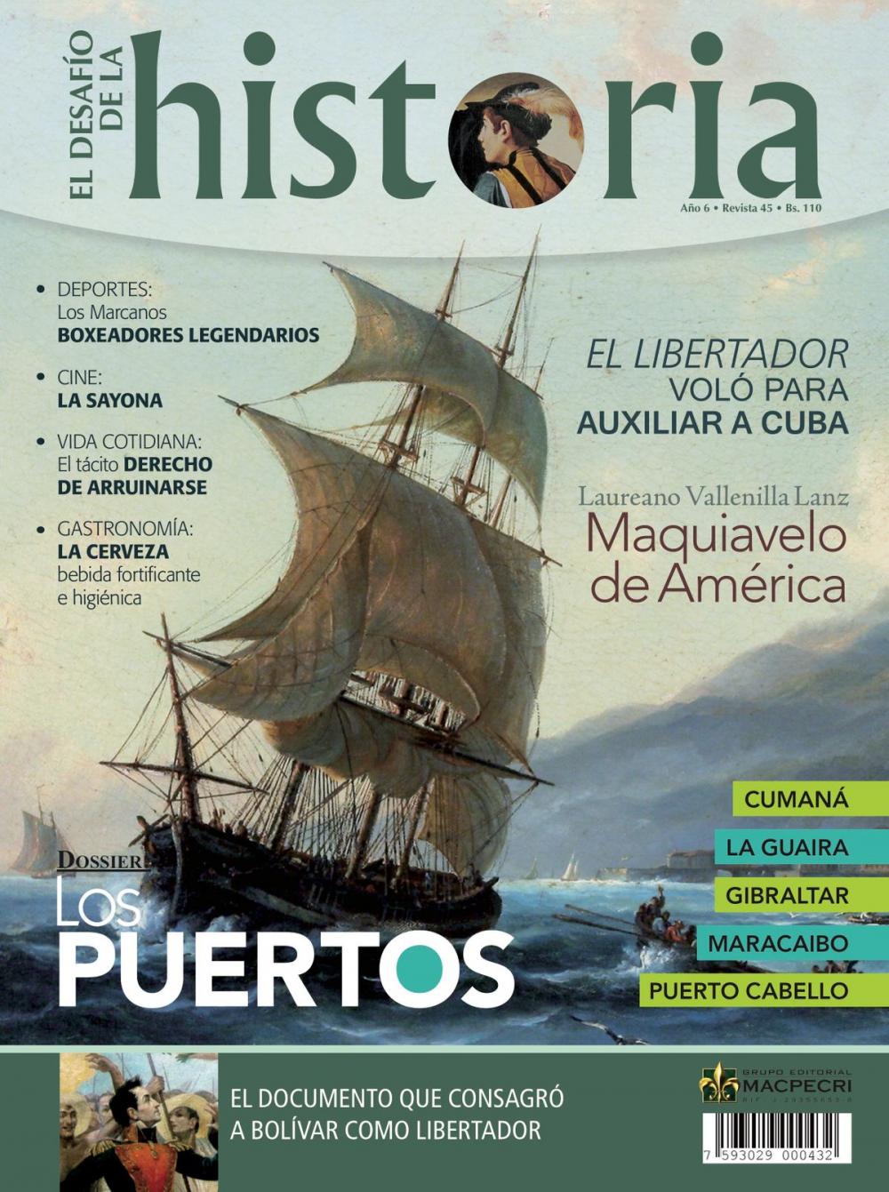 Big bigCover of Los Puertos de Venezuela (El Desafío de la Historia, Vol. 45)