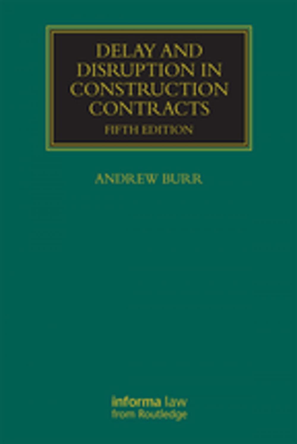 Big bigCover of Delay and Disruption in Construction Contracts