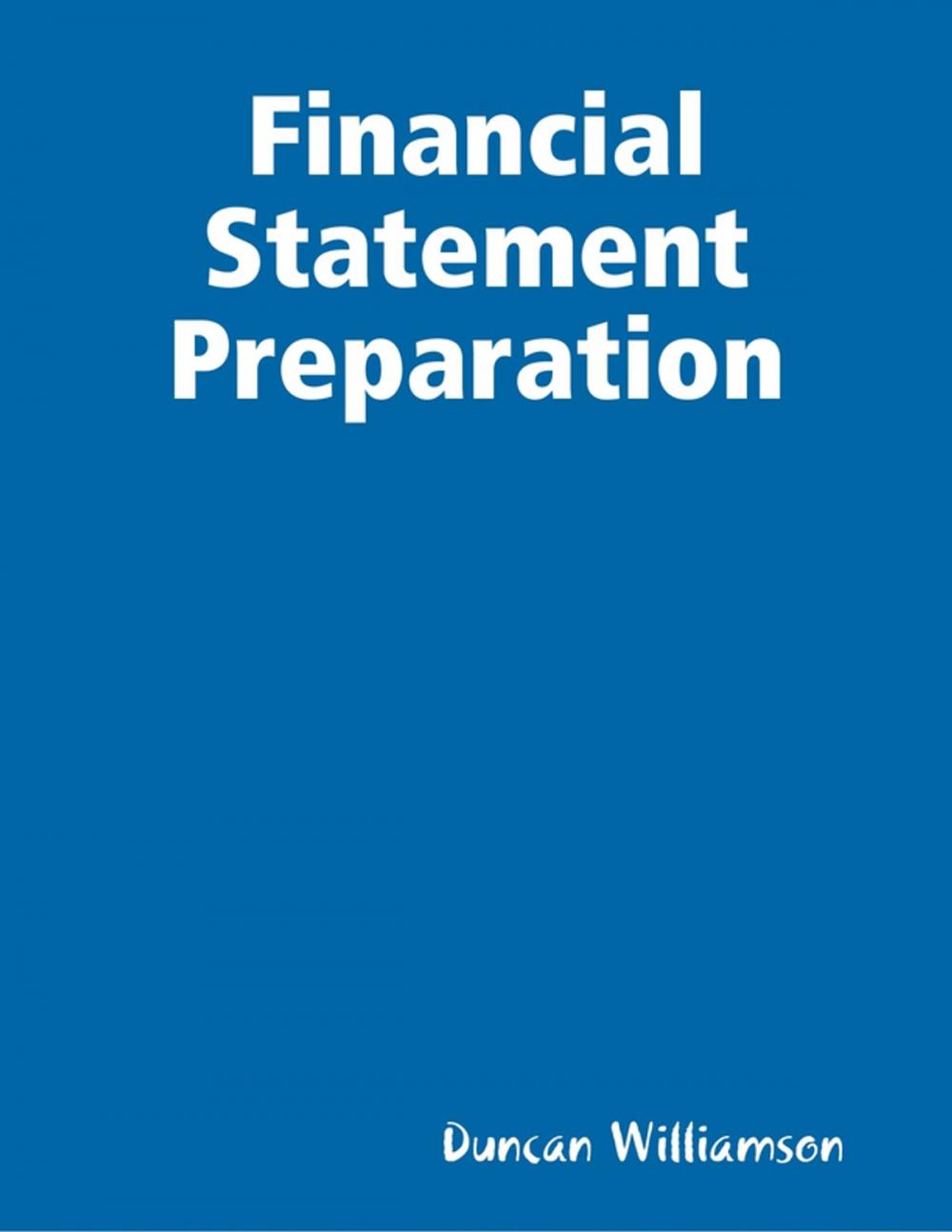 Big bigCover of Financial Statement Preparation