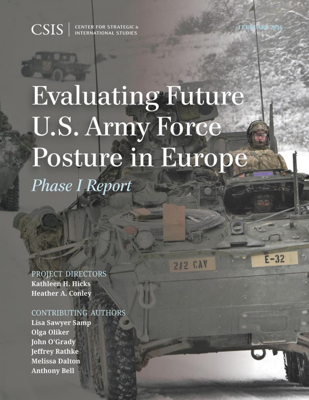 Big bigCover of Evaluating Future U.S. Army Force Posture in Europe