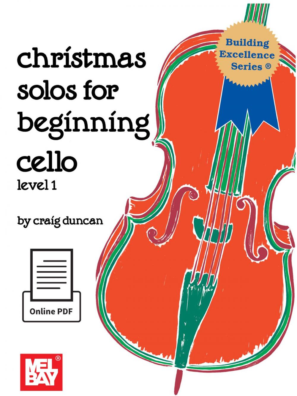 Big bigCover of Christmas Solos for Beginning Cello, Level 1