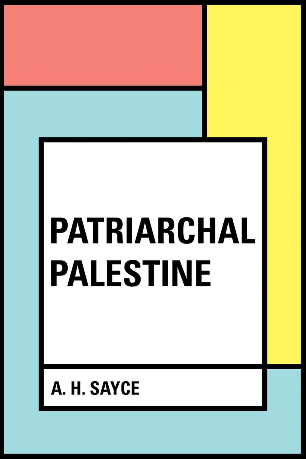 Big bigCover of Patriarchal Palestine