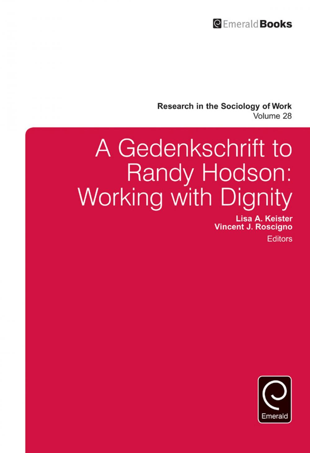 Big bigCover of A Gedenkschrift to Randy Hodson