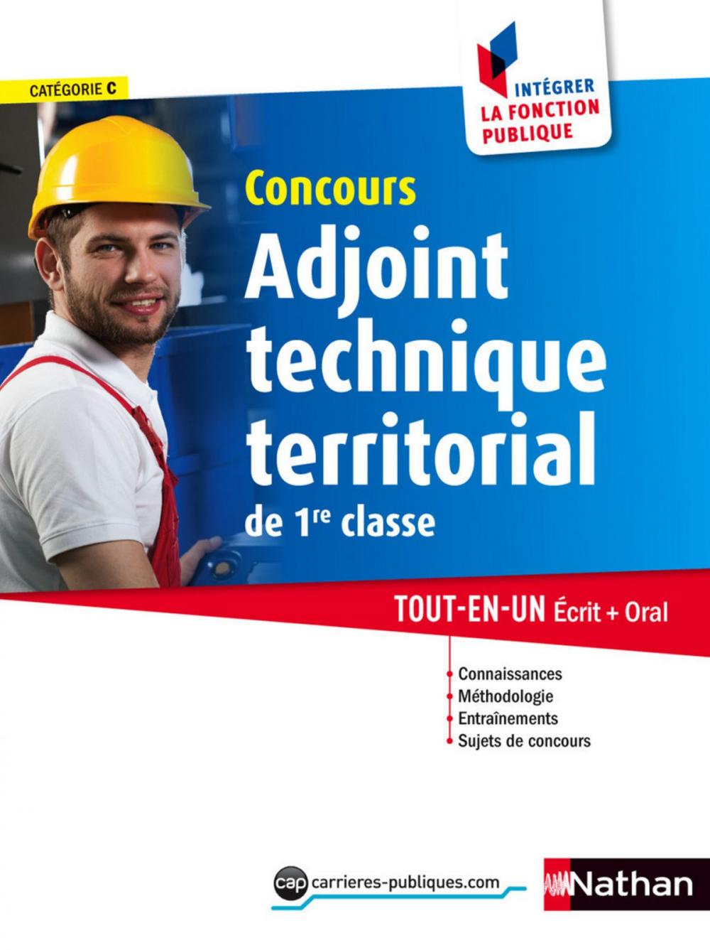 Big bigCover of Adjoint technique territorial de 1re classe - Intégrer la fonction publique - 2014