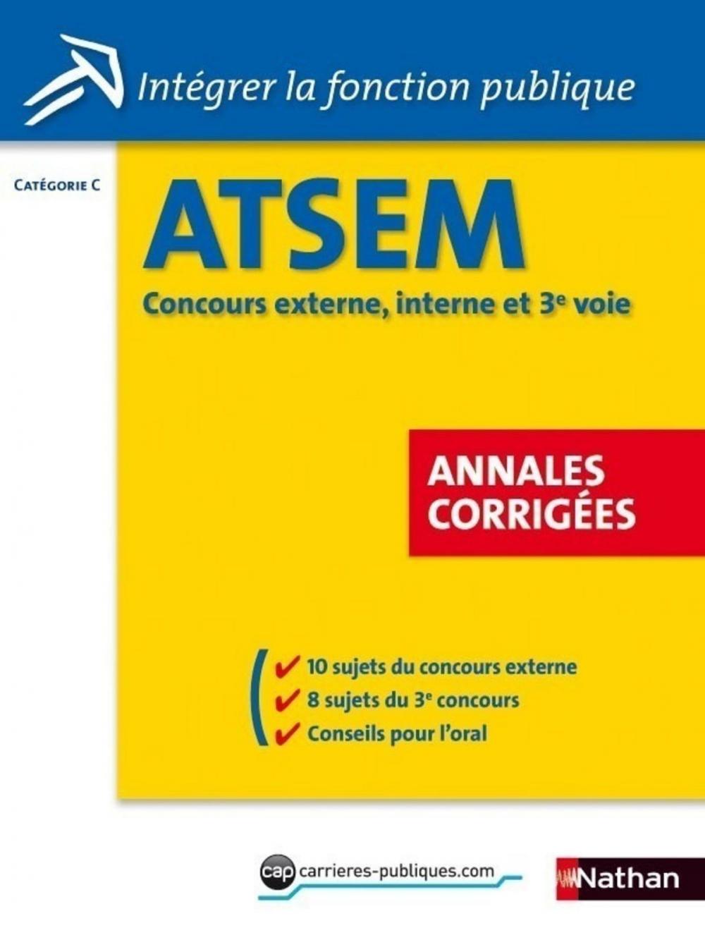 Big bigCover of Concours ATSEM - Annales corrigées - 2013