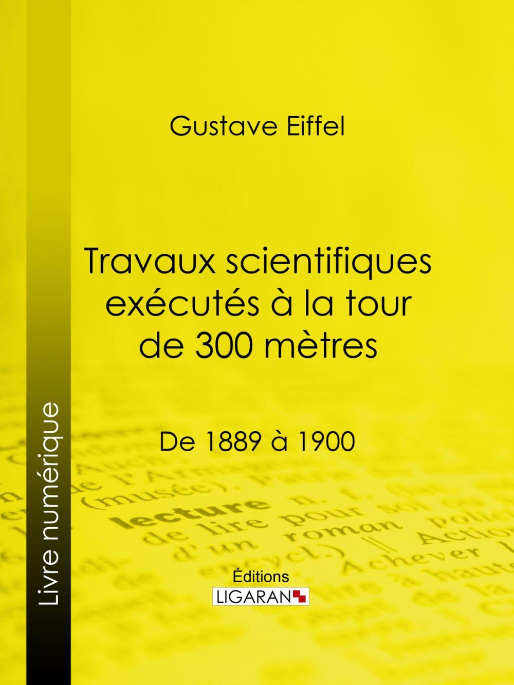 Big bigCover of Travaux scientifiques exécutés à la tour de 300 mètres