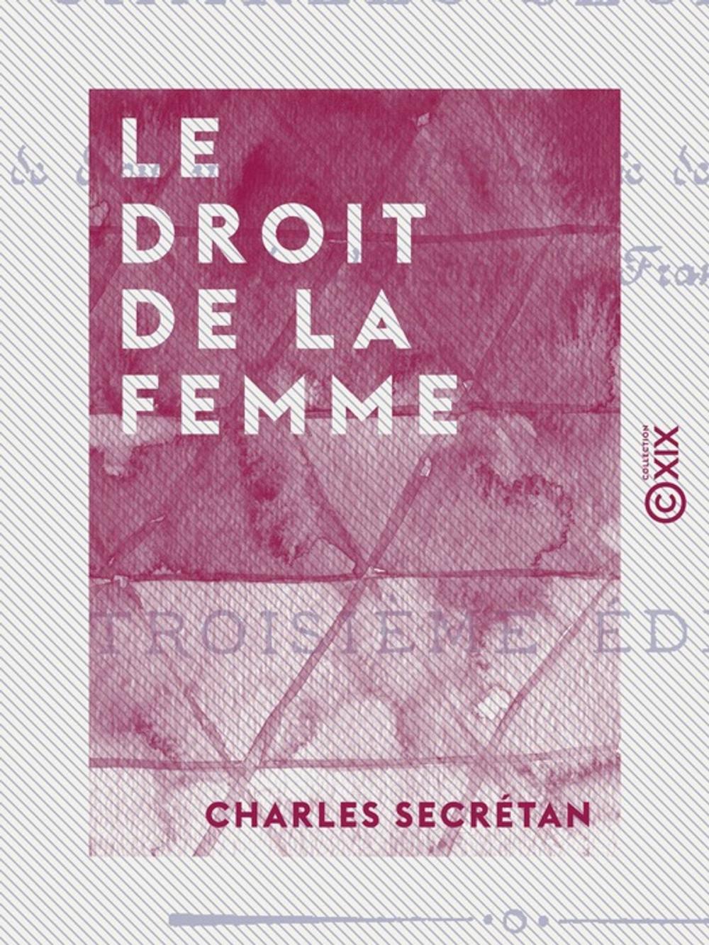 Big bigCover of Le Droit de la femme