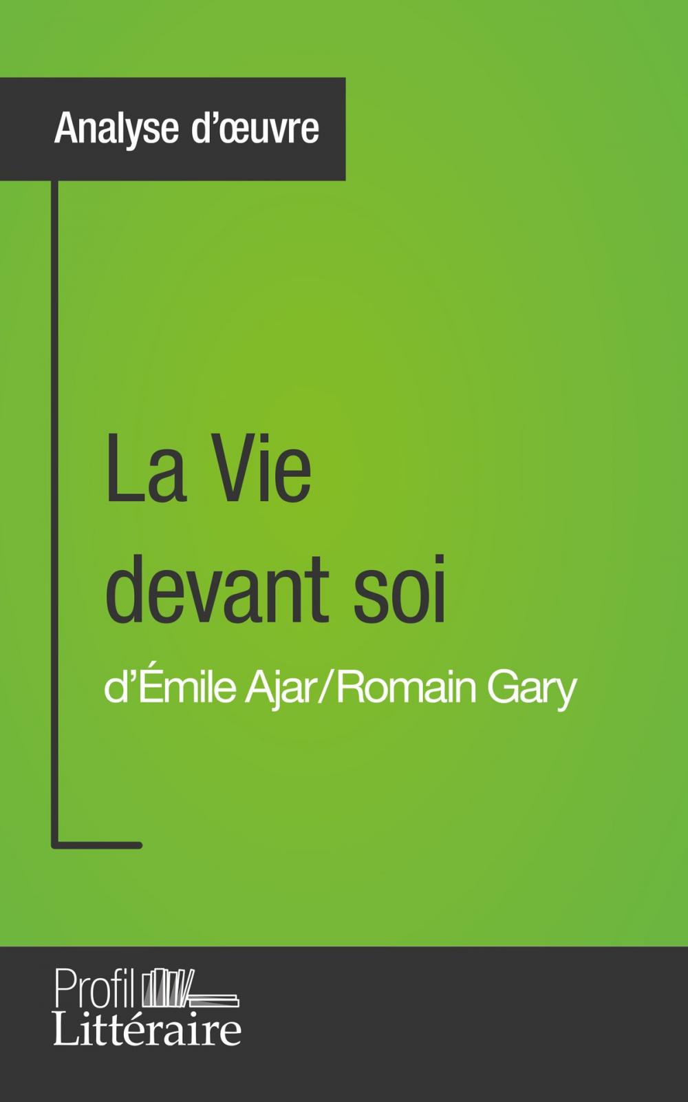 Big bigCover of La Vie devant soi de Romain Gary (Analyse approfondie)