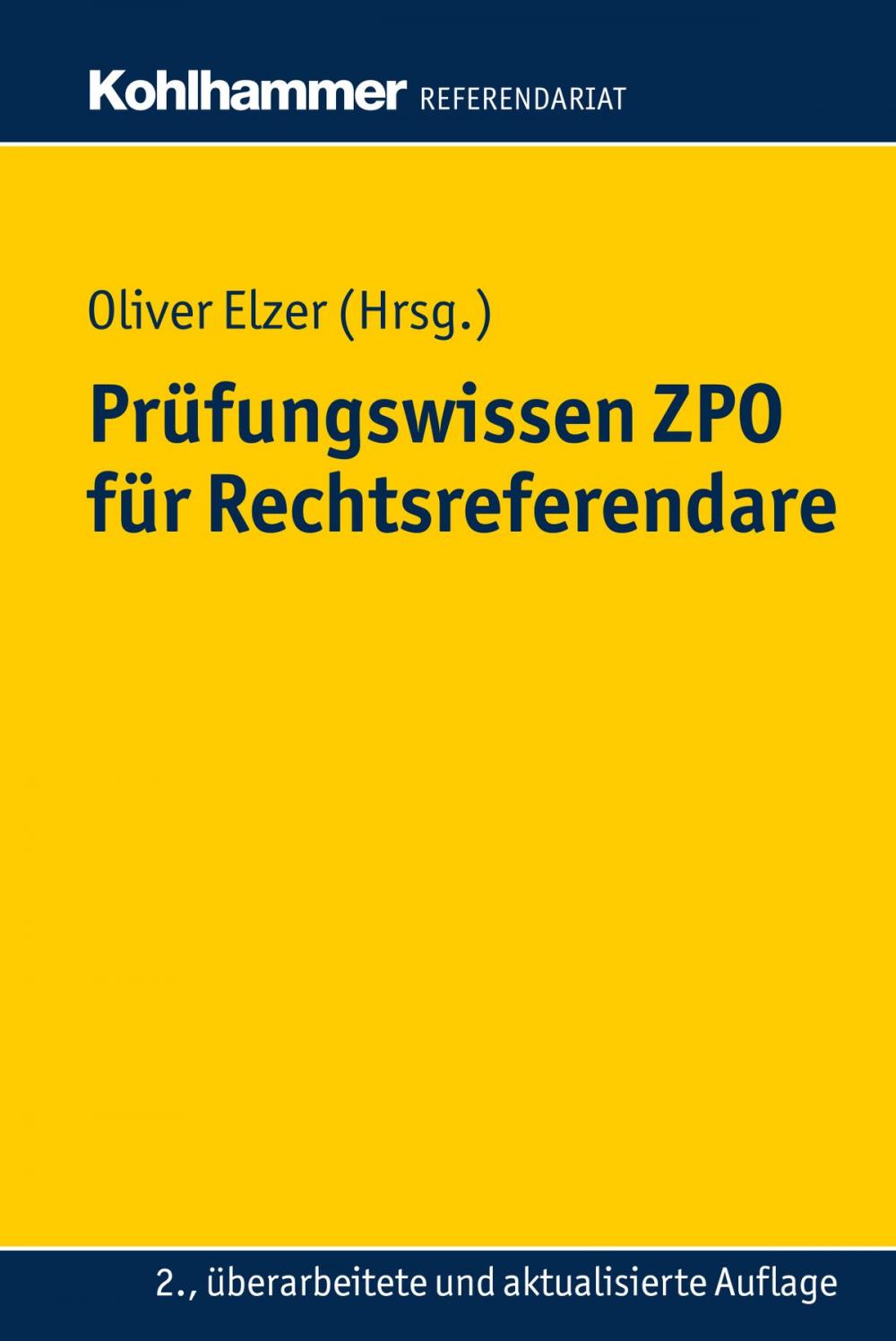 Big bigCover of Prüfungswissen ZPO für Rechtsreferendare