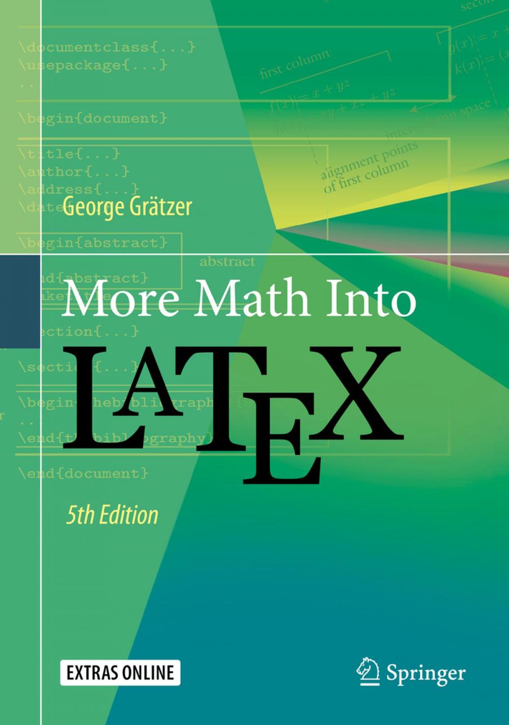 Big bigCover of More Math Into LaTeX