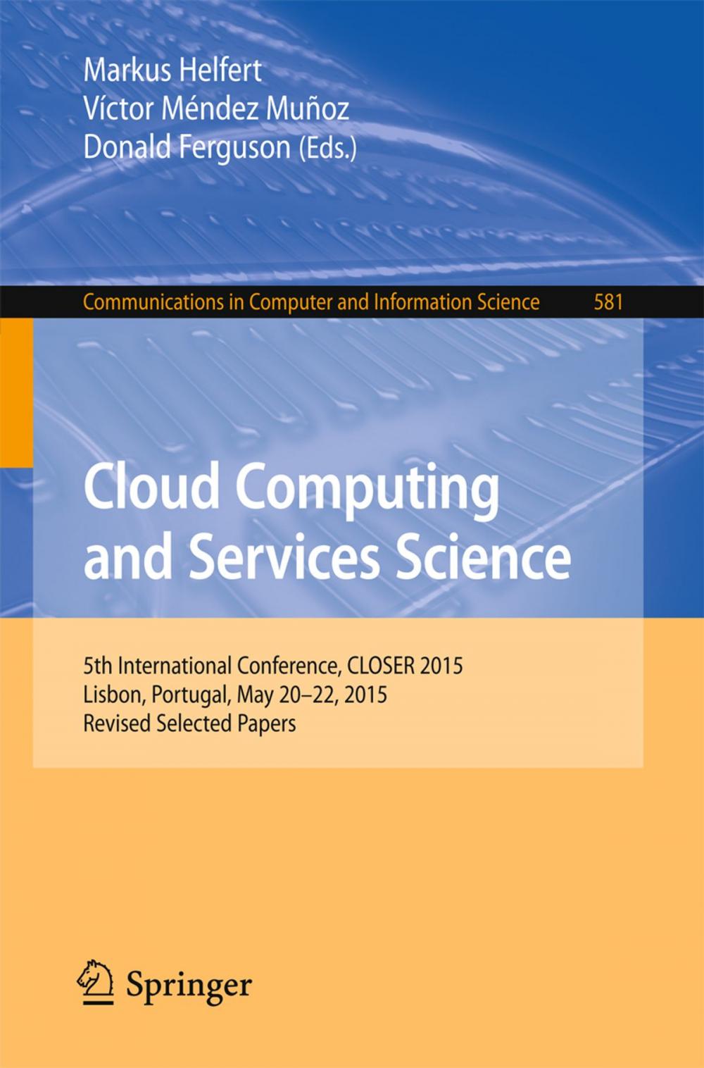 Big bigCover of Cloud Computing and Services Science