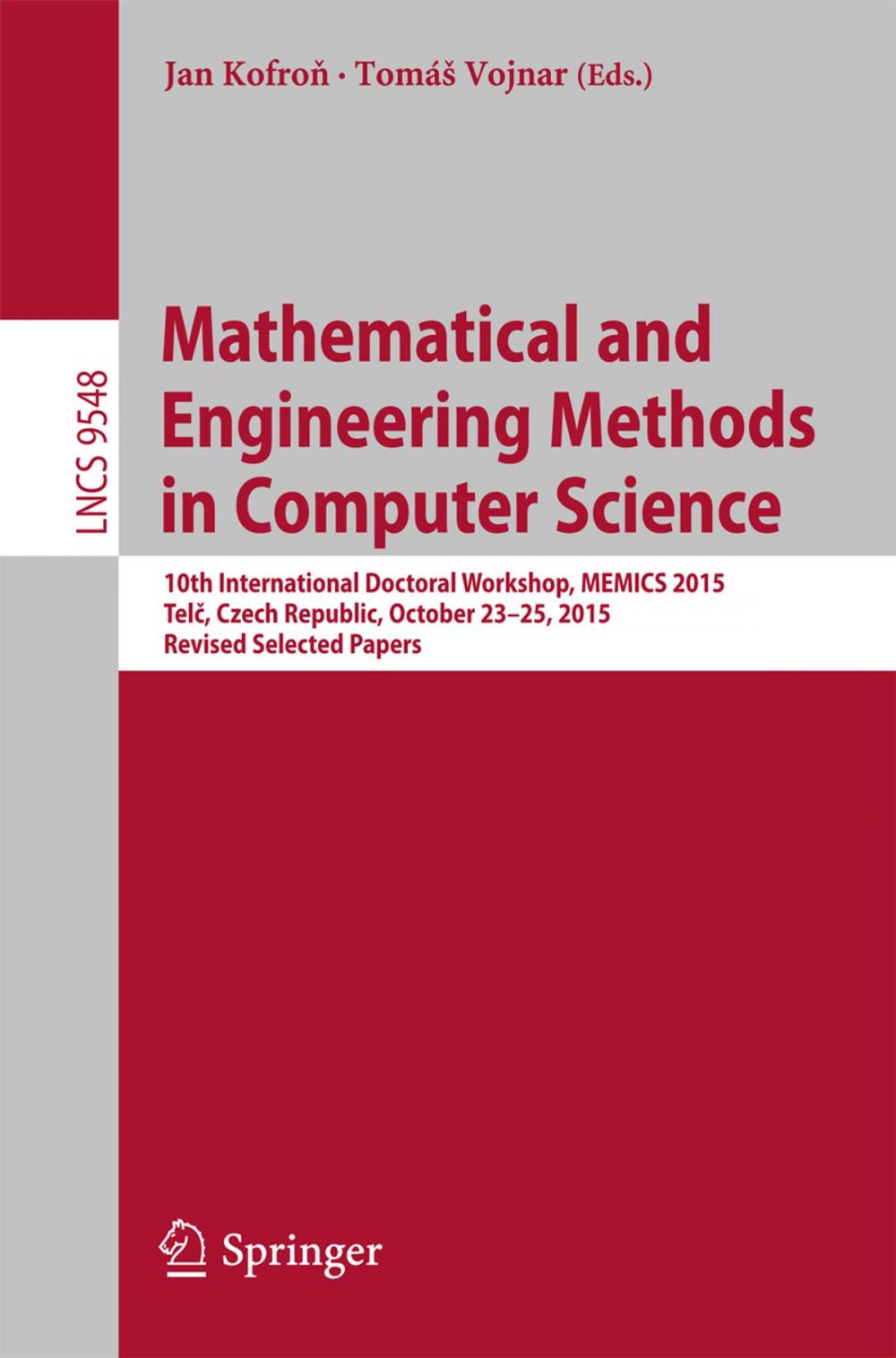 Big bigCover of Mathematical and Engineering Methods in Computer Science