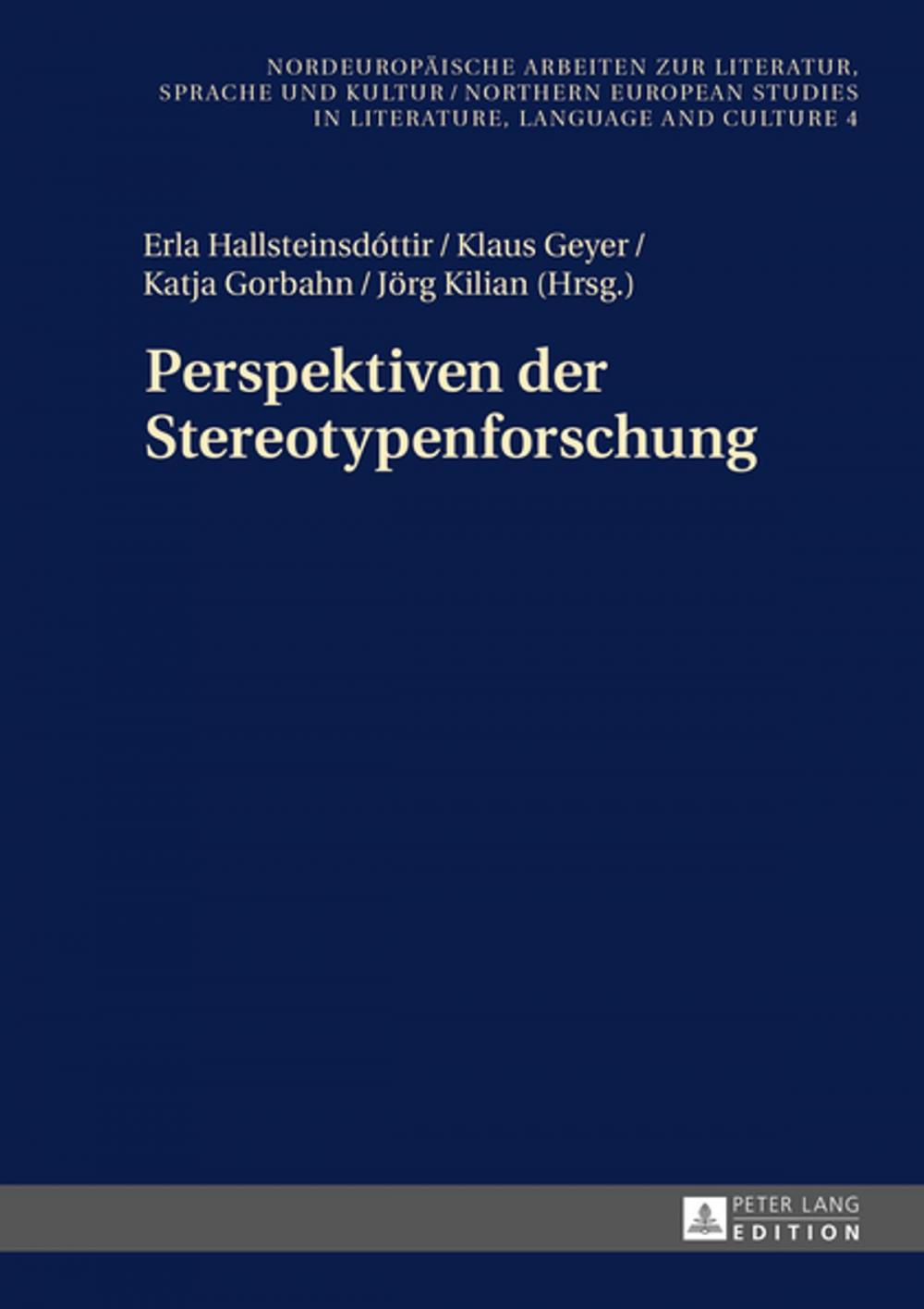 Big bigCover of Perspektiven der Stereotypenforschung