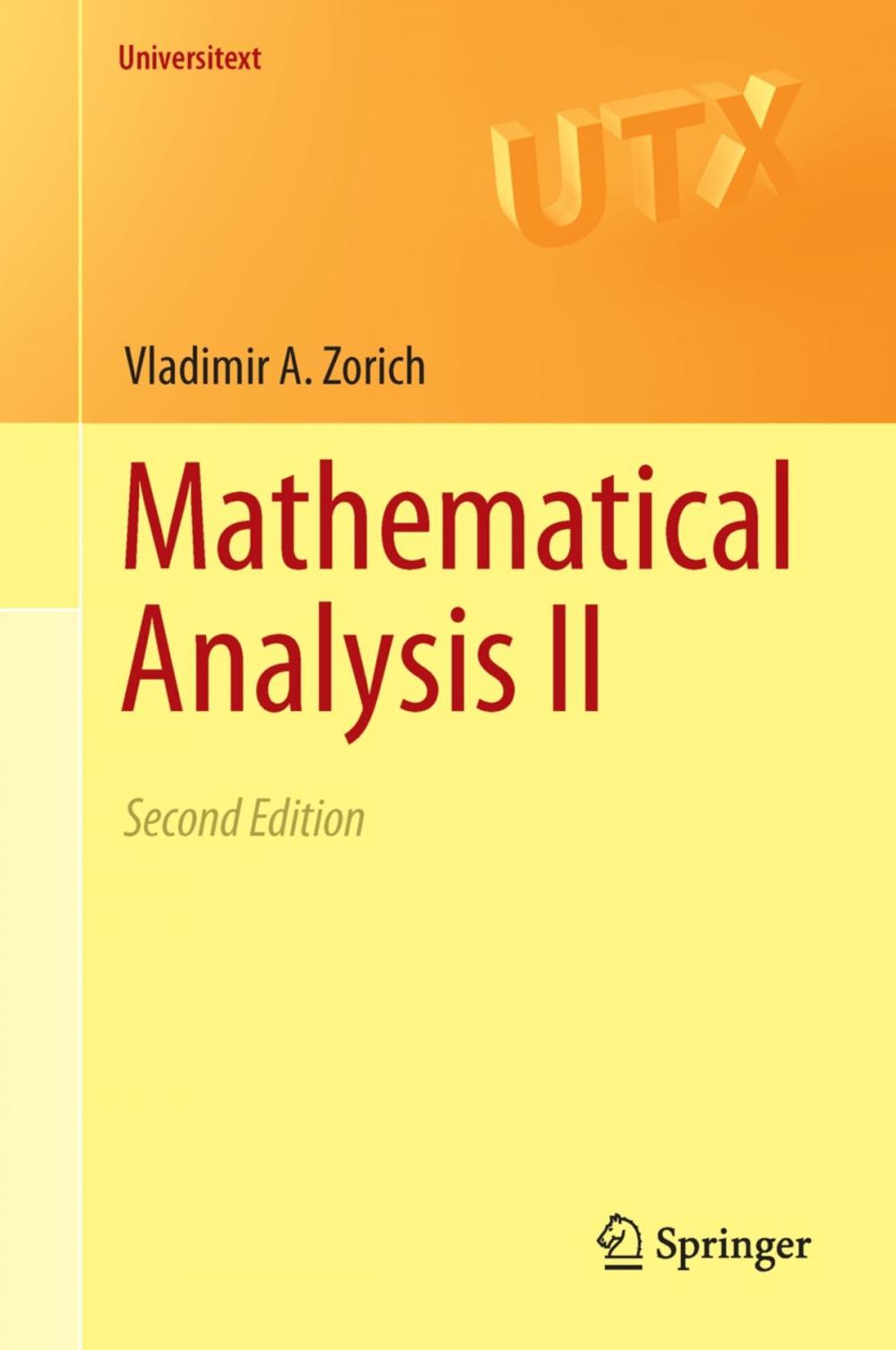 Big bigCover of Mathematical Analysis II