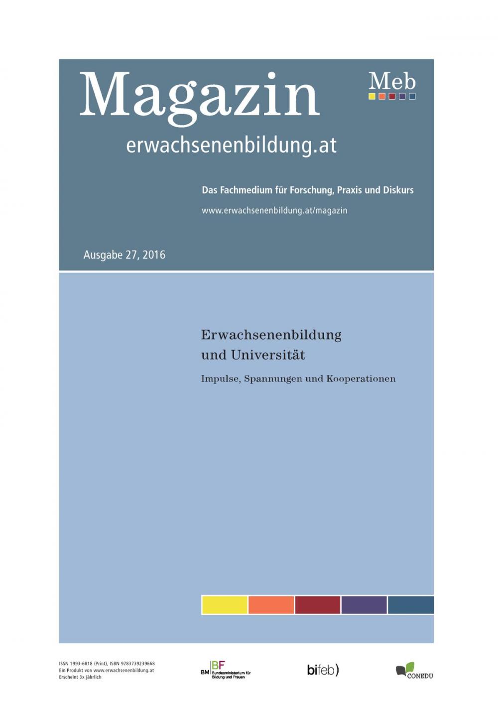 Big bigCover of Erwachsenenbildung und Universität. Impulse, Spannungen und Kooperationen