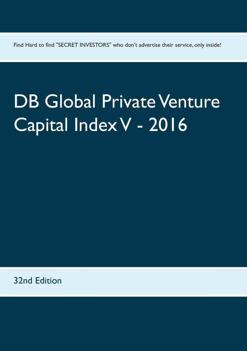 Big bigCover of DB Global Private Venture Capital Index V - 2016