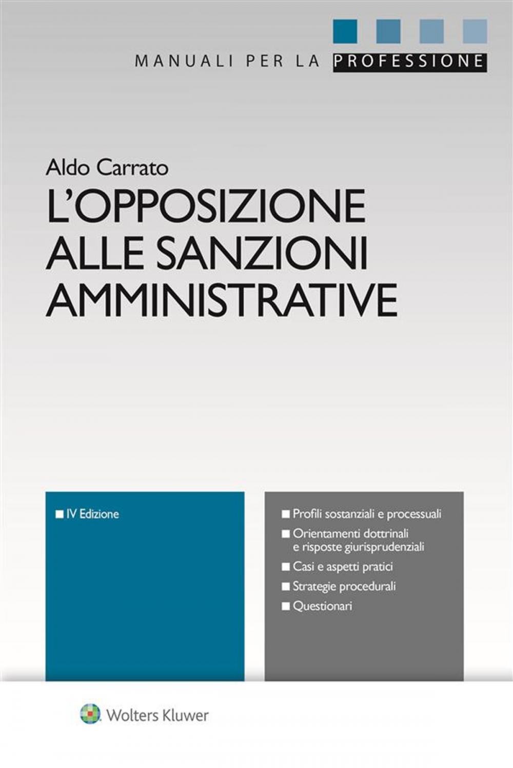 Big bigCover of L'opposizione alle sanzioni amministrative