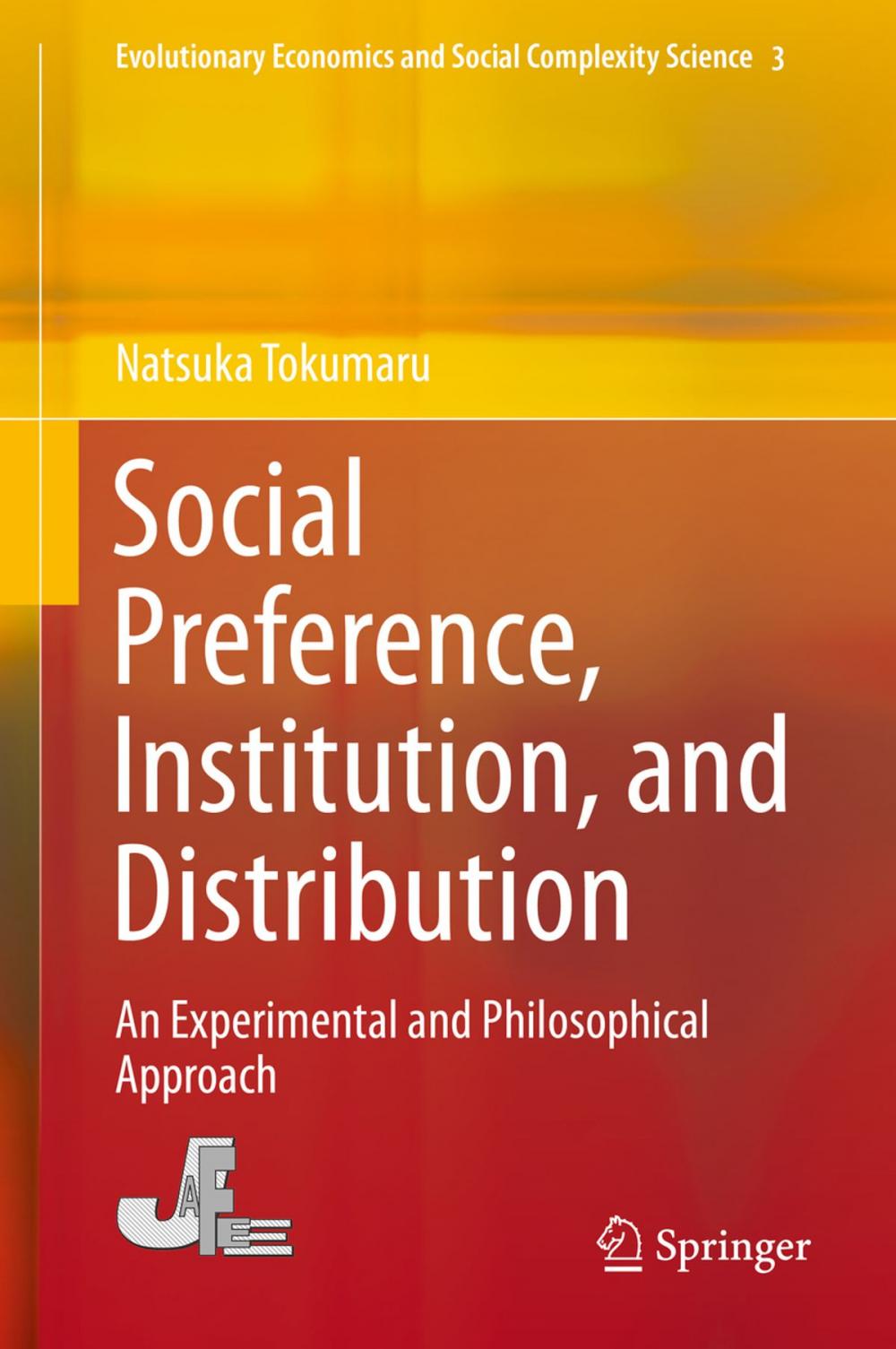 Big bigCover of Social Preference, Institution, and Distribution