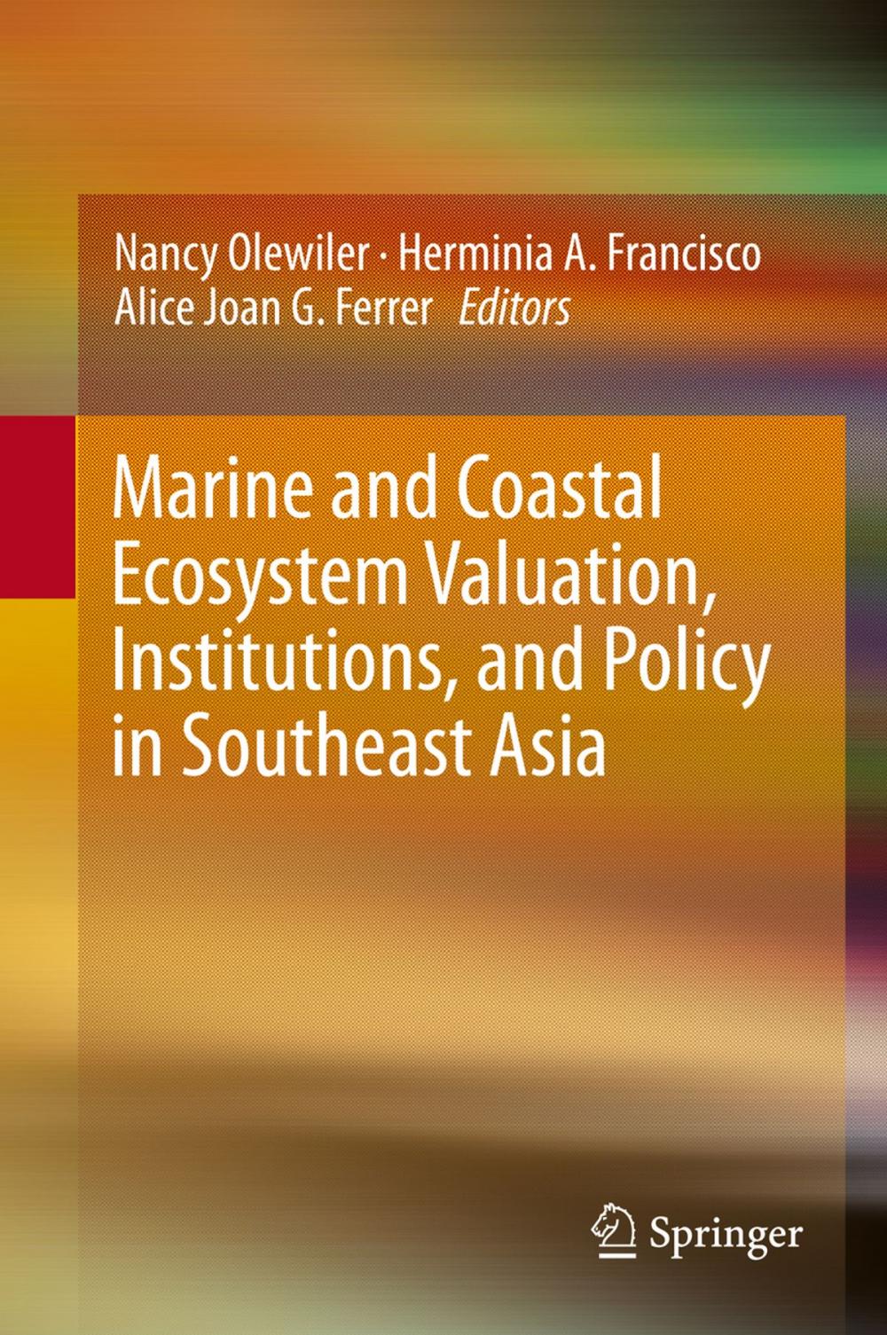 Big bigCover of Marine and Coastal Ecosystem Valuation, Institutions, and Policy in Southeast Asia