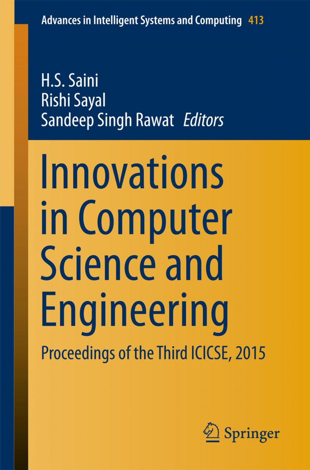 Big bigCover of Innovations in Computer Science and Engineering