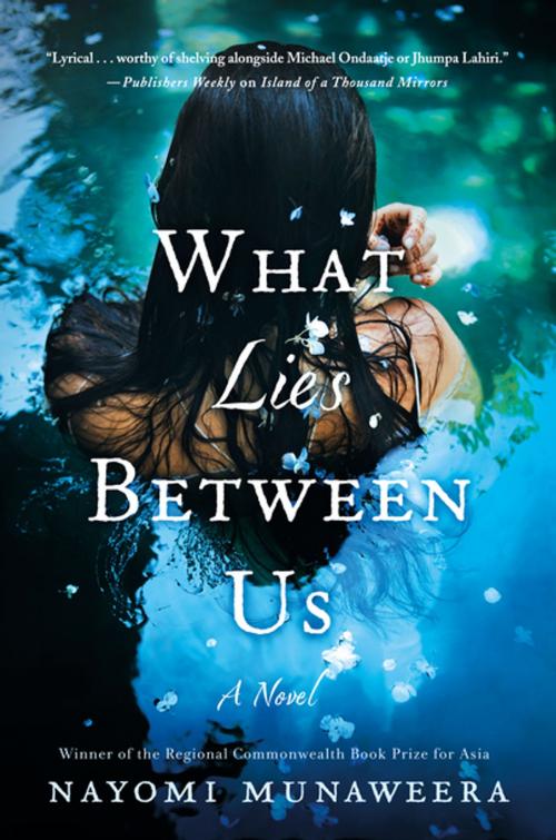 Cover of the book What Lies Between Us by Nayomi Munaweera, St. Martin's Press