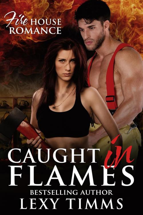 Cover of the book Caught in Flames by Lexy Timms, Dark Shadow Publishing