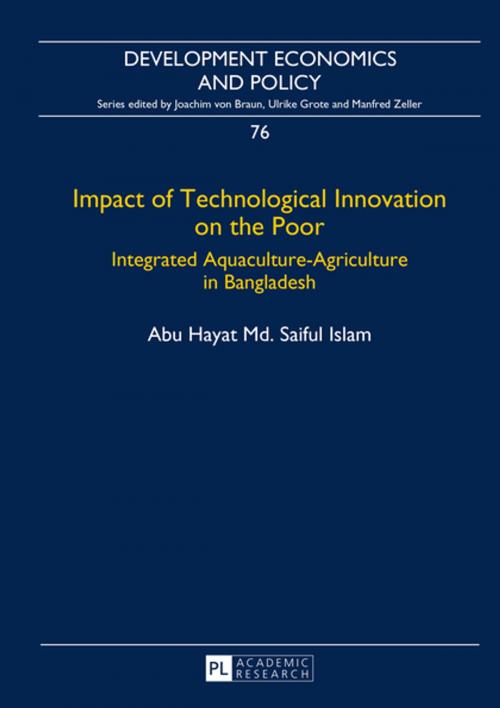 Cover of the book Impact of Technological Innovation on the Poor by Abu Hayat Md. Saiful Islam, Peter Lang