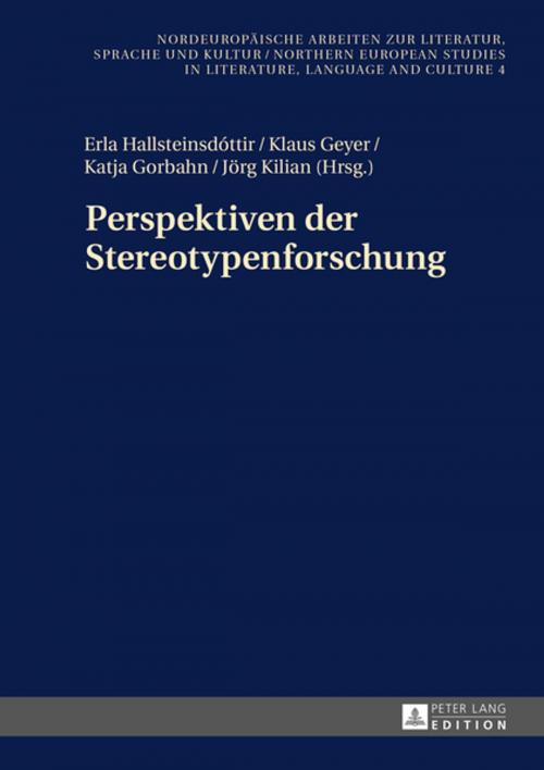 Cover of the book Perspektiven der Stereotypenforschung by , Peter Lang