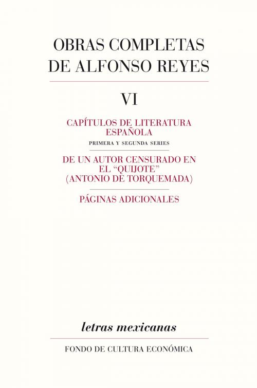 Cover of the book Obras completas, VI by Alfonso Reyes, Fondo de Cultura Económica