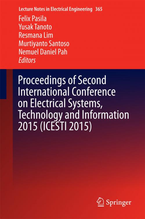 Cover of the book Proceedings of Second International Conference on Electrical Systems, Technology and Information 2015 (ICESTI 2015) by , Springer Singapore