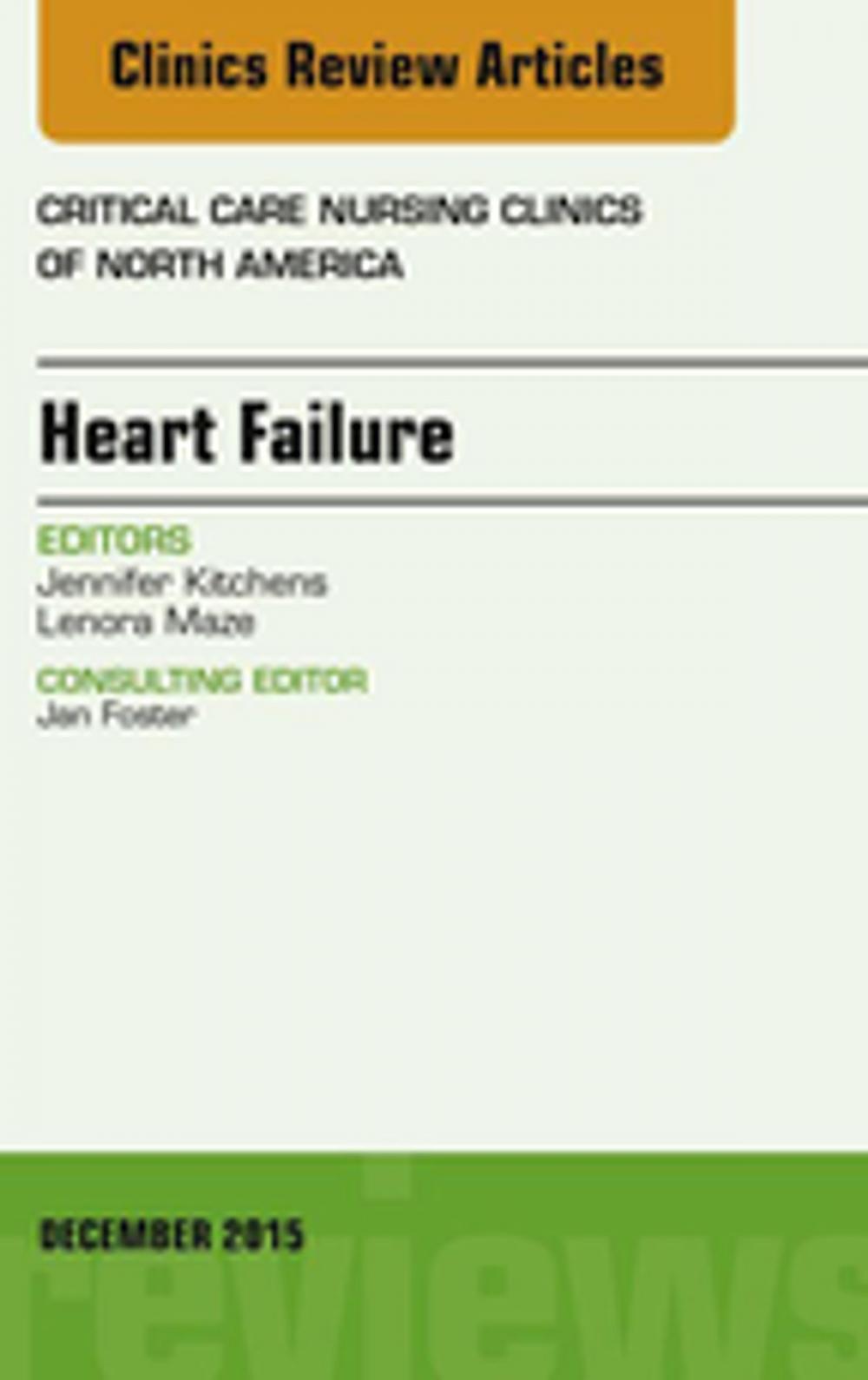 Big bigCover of Heart Failure, An Issue of Critical Nursing Clinics, E-Book