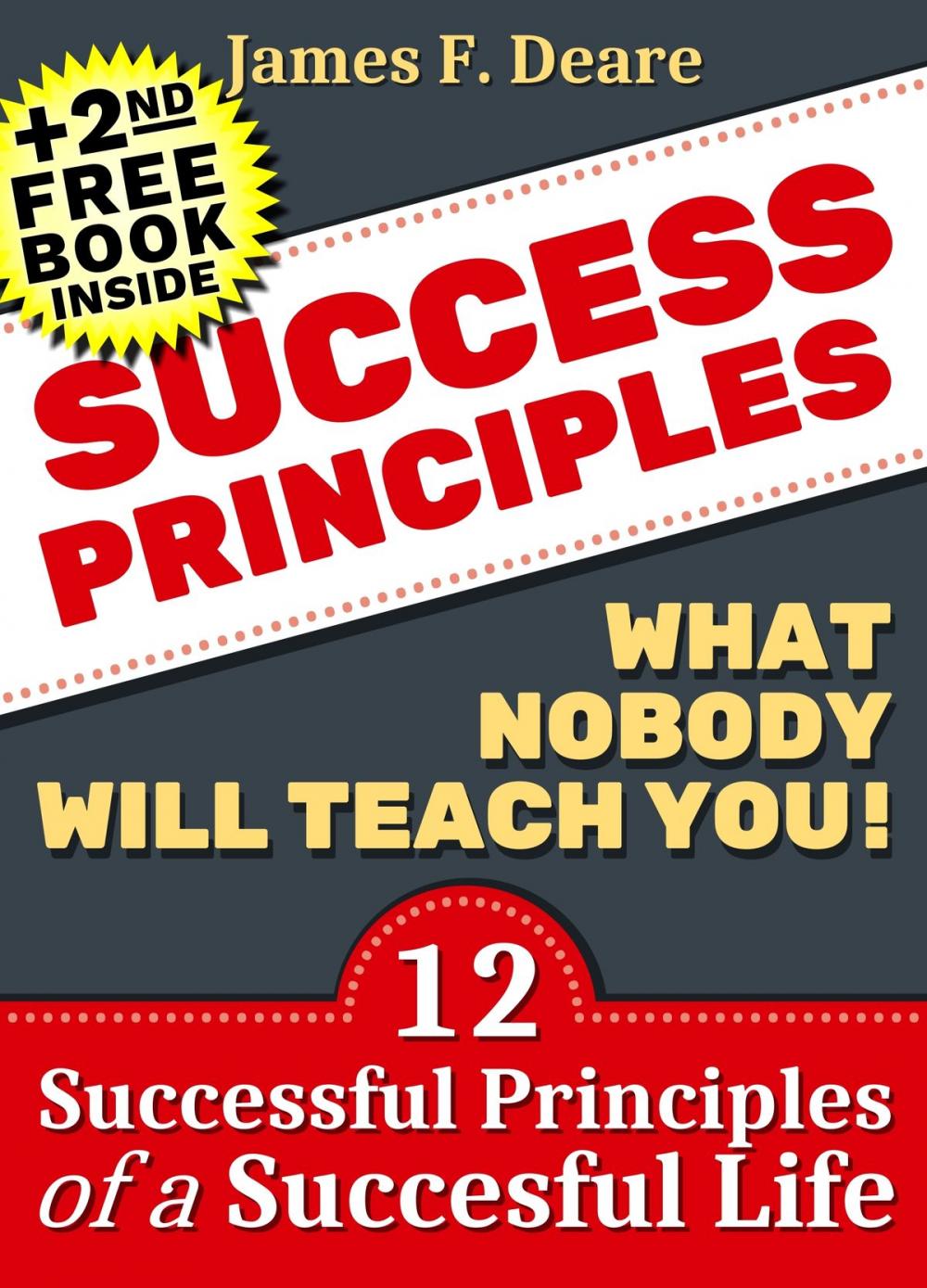 Big bigCover of Success: Success Principles: What Nobody Will Teach You!: 12 Successful Principles Of A Successful Life (+2nd Success Free Book)