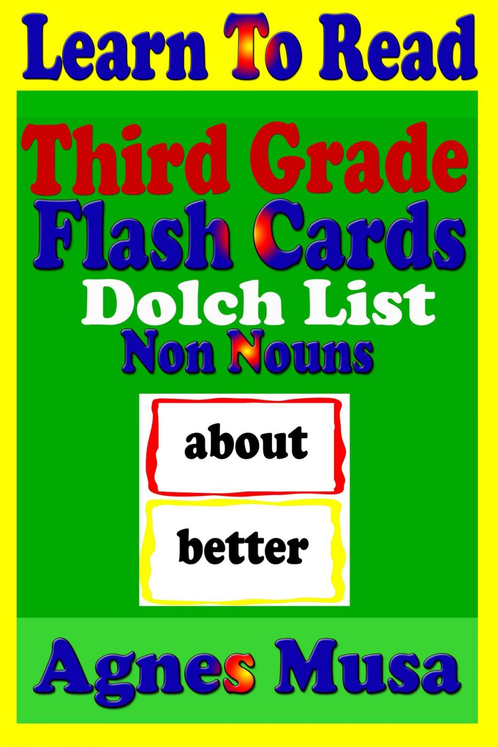 Big bigCover of Third Grade Flash Cards: Dolch List Non Nouns