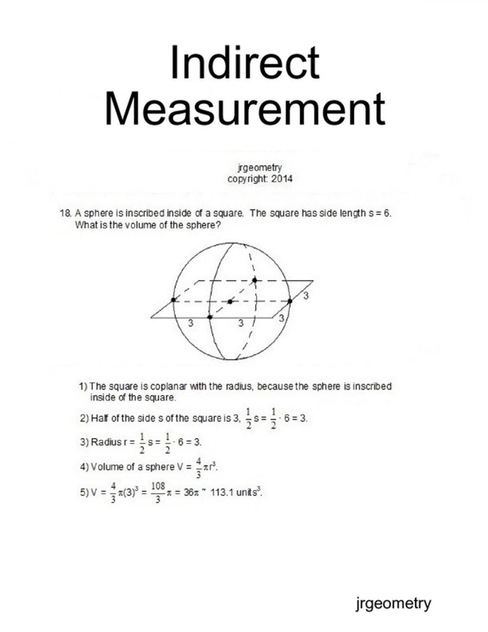 Big bigCover of Indirect Measurement