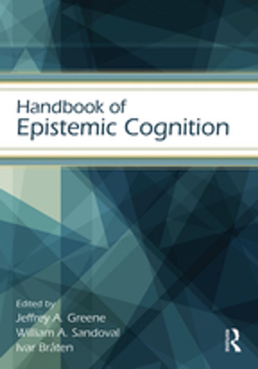 Big bigCover of Handbook of Epistemic Cognition