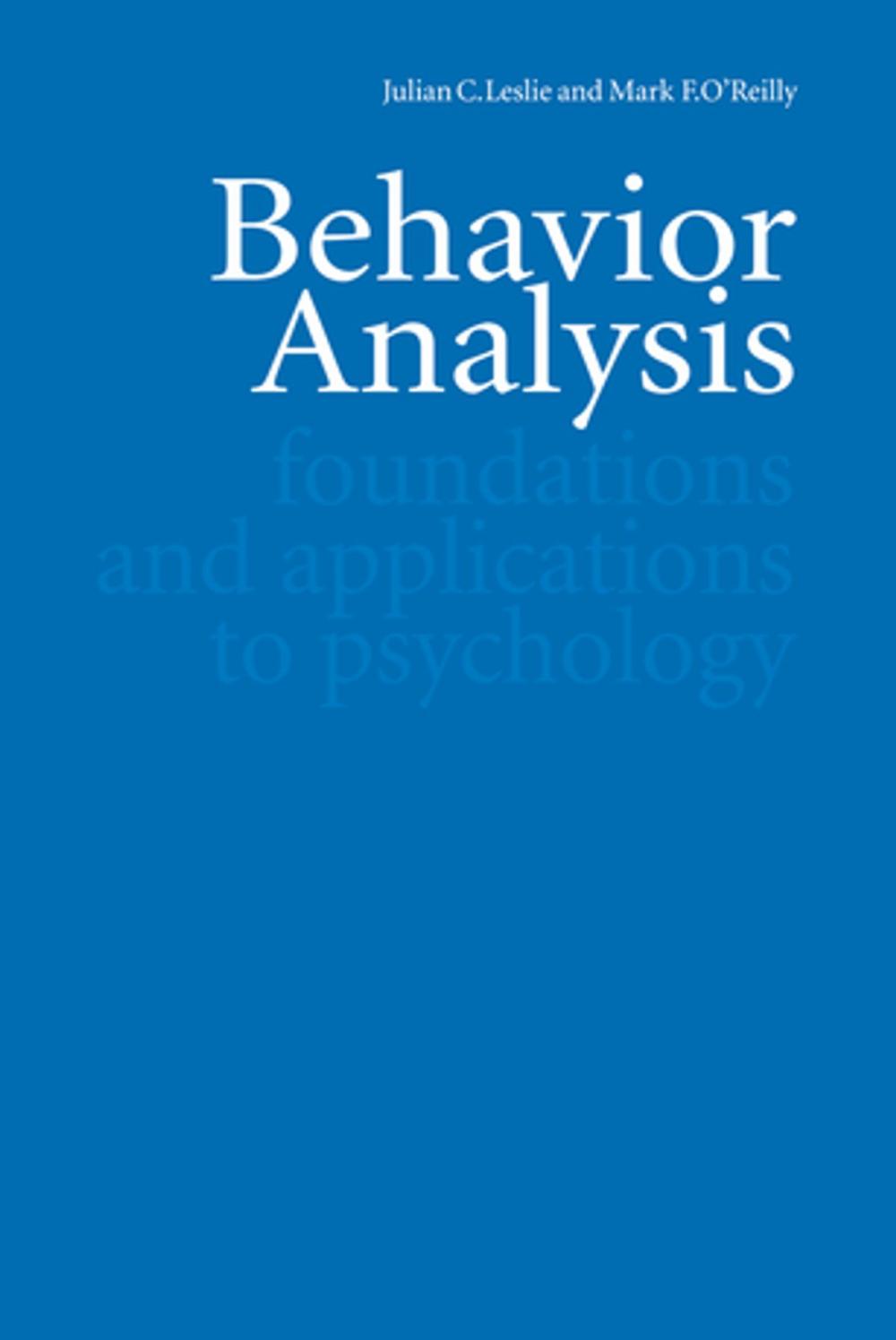 Big bigCover of Behavior Analysis