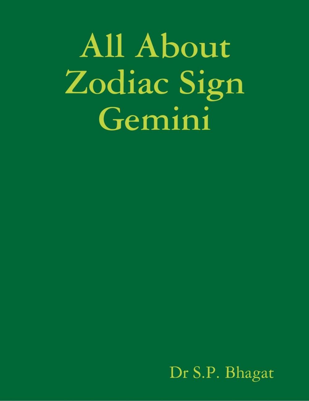 Big bigCover of All About Zodiac Sign Gemini