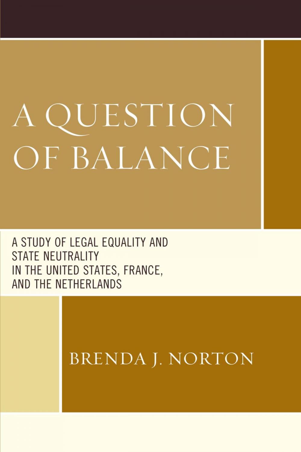 Big bigCover of A Question of Balance